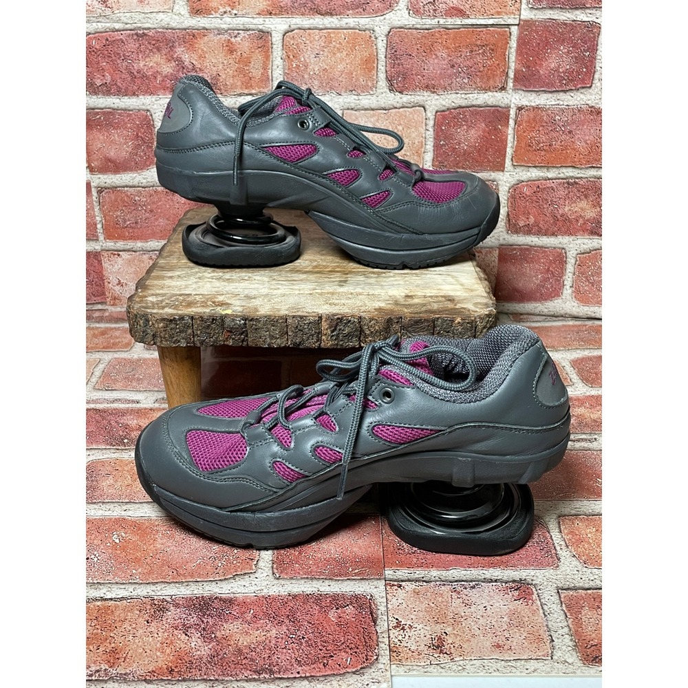 Z-Coil Freedom Classic Grey Fuchsia Orthopedic Spring Heel Shoes Womens 8 39.5